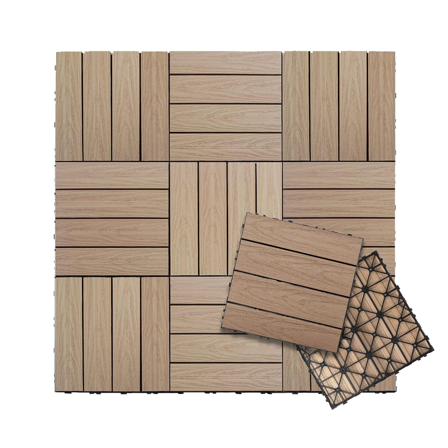 Embossed Faux Wood Floor Tiles Series