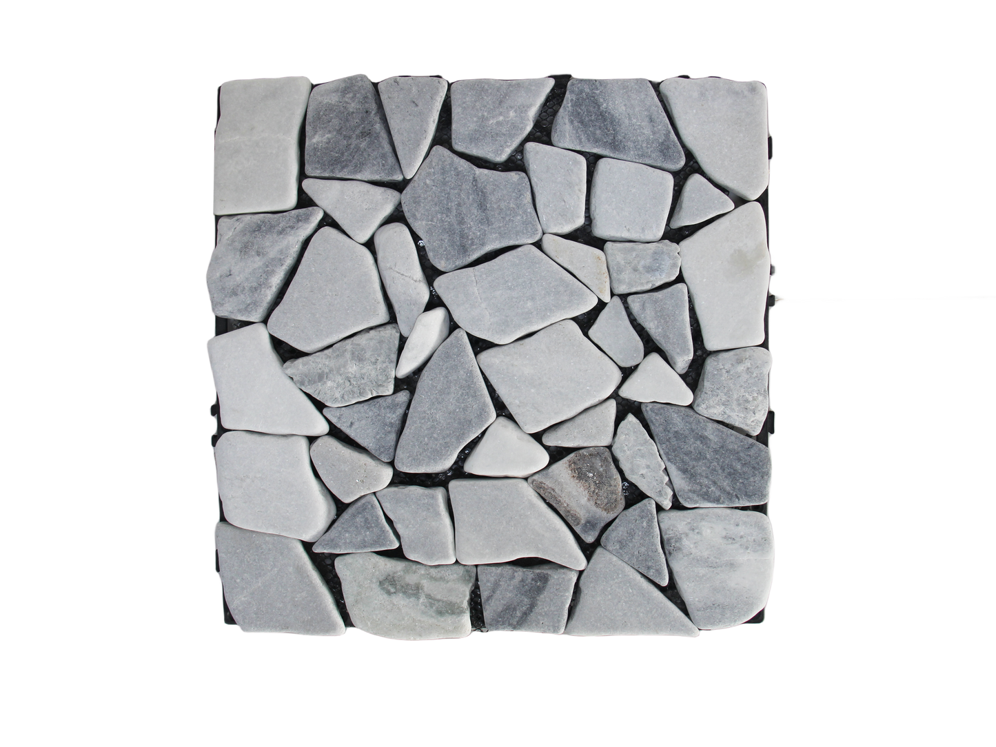 Cobblestone Interlocking Floor Tiles, 12 in x 12 in (8 Tiles per Pack)