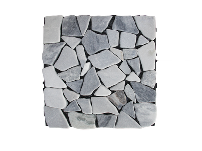 Cobblestone Interlocking Floor Tiles, 12 in x 12 in (8 Tiles per Pack)