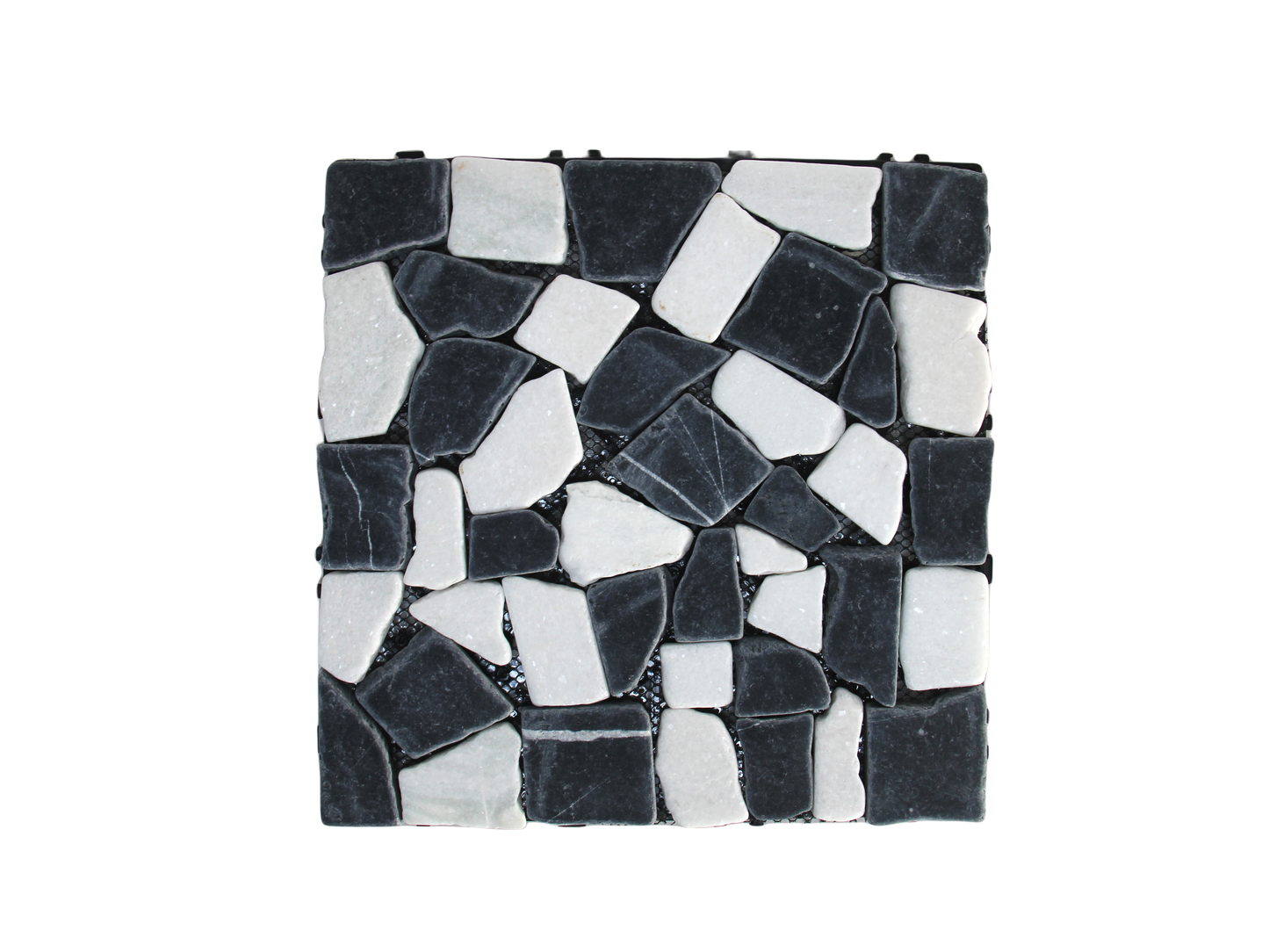 Cobblestone Interlocking Floor Tiles, 12 in x 12 in (8 Tiles per Pack)